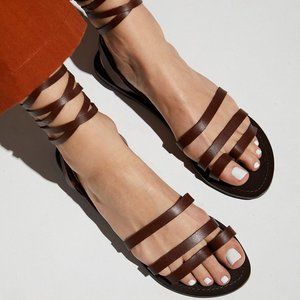 Free People Harpoon Wrap Sandals